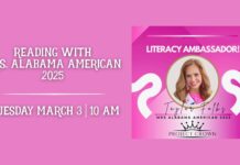 Read with Mrs. Alabama American March 3 at Karma’s Coffee House