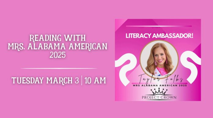 Read with Mrs. Alabama American March 3 at Karma’s Coffee House