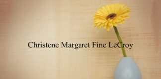 Obituary: Christene Margaret Fine LeCroy