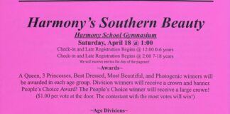 Harmony School’s 20th annual Southern Beauty Pageant set for April 18Â