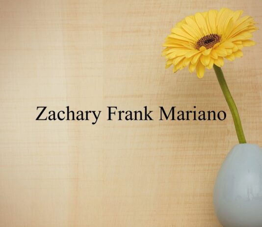 Obituary: Zachary Frank Mariano