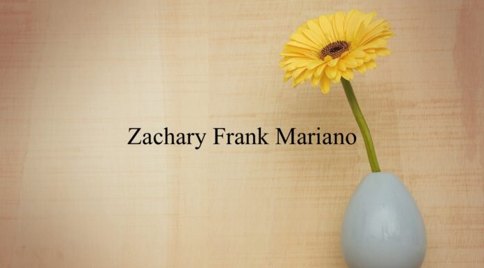 Obituary: Zachary Frank Mariano