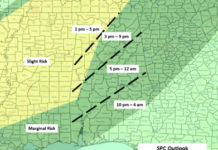 Line Of Storms This Afternoon into Early Sunday