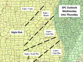 Statewide Severe Weather Threat Continues into Early Thursday