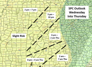 Statewide Severe Weather Threat Continues into Early Thursday