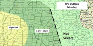 A Few Severe Storms Possible Monday with More Significant Threat Wednesday into Thursday