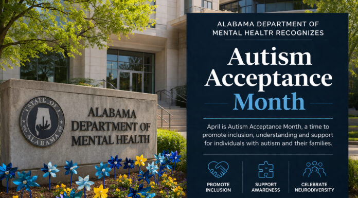 Alabama Department of Mental Health recognizes Autism Acceptance Month