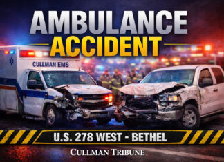 Cullman EMS ambulance involved in accident