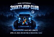 3Sixty Jeep Club hosting Autism Night Ride April 25