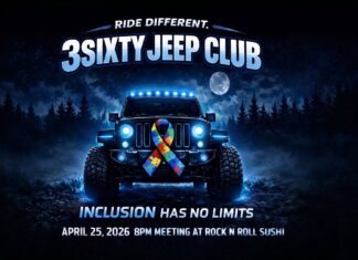 3Sixty Jeep Club hosting Autism Night Ride April 25