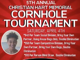 Christian Hart Memorial Cornhole Tournament returns for 5th year – April 4