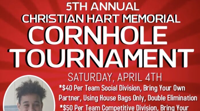 Christian Hart Memorial Cornhole Tournament returns for 5th year – April 4