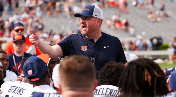 Auburn concludes spring practice with first A-Day scrimmage of Golesh era
