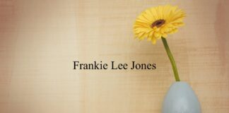 Obituary: Frankie Lee Jones