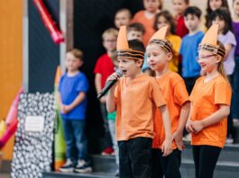 First graders shine in ‘The Day the Crayons Quit’ musical at CCPS