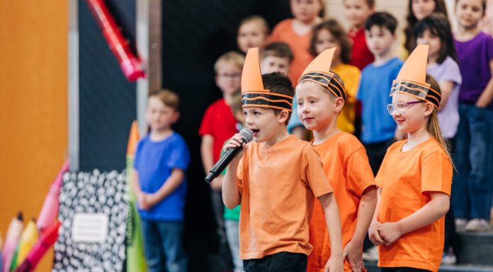 First graders shine in ‘The Day the Crayons Quit’ musical at CCPS