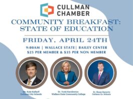 State of Education breakfast April 24 at Wallace State