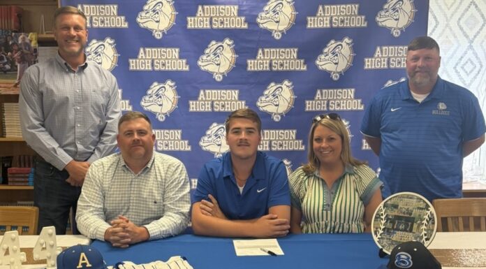 PREP BASEBALL: Addison’s Kiah Lake signs scholarship to play at Bevill State