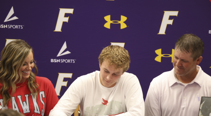 PREP FOOTBALL: Fairview’s Zayden Cruce signs scholarship offer to attend Huntingdon College