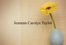 Obituary: Jeanean Carolyn Taylor
