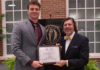 Colton Lindsey wins Outstanding Management Student Award at Troy