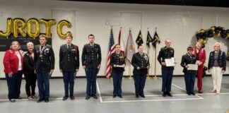 Dripping Springs Chapter of DAR awards JROTC medals at CATAÂ