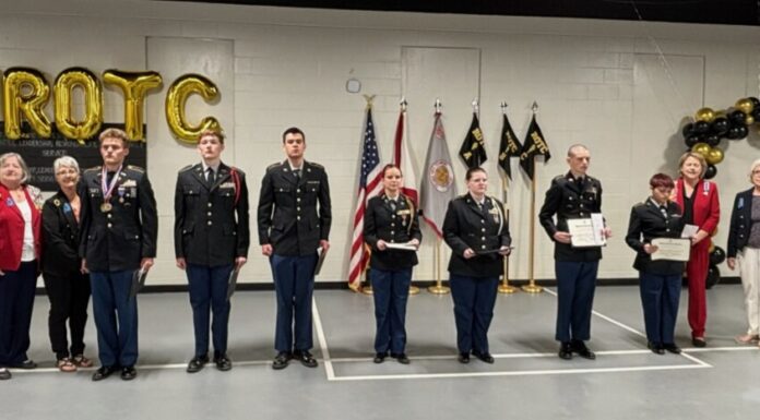 Dripping Springs Chapter of DAR awards JROTC medals at CATA
