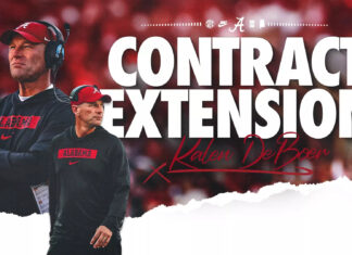 Head coach Kalen DeBoer’s contract extended through 2033 season