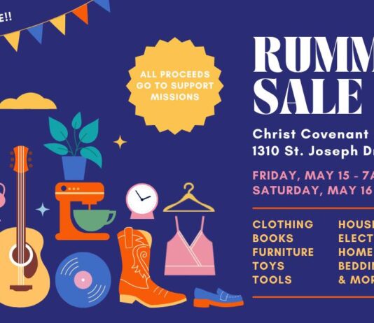 Christ Covenant Presbyterian Church holding rummage sale May 15-16