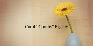 Obituary: Carol “Combs” Rigsby