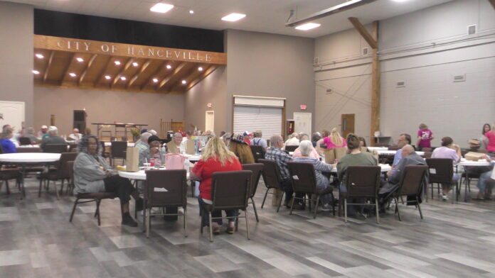 Crowd in Hanceville Civic Center