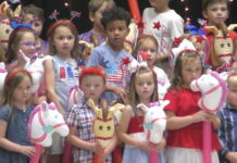 Harmony students celebrate America 250
