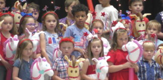 Harmony students celebrate America 250