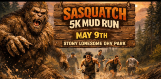 Sasquatch 5K Mud Run this Saturday at Stony Lonesome