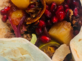 Recipe: Pineapple Pomegranate Chicken Tacos
