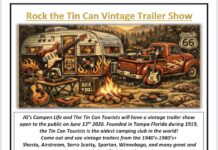 Tin Can Tourists coming to JG’s Campen Life RV Campground June 13