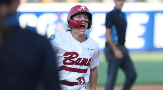 Alabama opens play at the Women’s College World Series with 6-3 win over UCLA