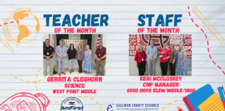 Cleghorn, McCluskey named May CCBOE/AmFirst Employees of the Month