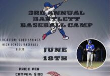 ‘Work Hard. Compete Hard. Get Better.’ – 3rd annual Bartlett Baseball Camp returns June 18Â