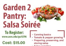 Alabama Extension to host Garden 2 Pantry: Salsa Soiree workshop on June 16 – take home a jar of salsa!Â