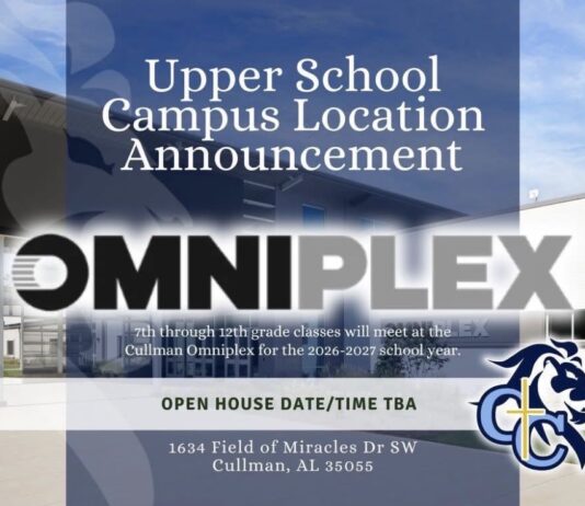 Cullman Christian School upper school campus moving to OmniPlex