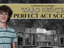 City School Board recognizes student Isaac Heinze for perfect ACT score, approves transfer for tennis project