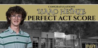 City School Board recognizes student Isaac Heinze for perfect ACT score, approves transfer for tennis projectÂ