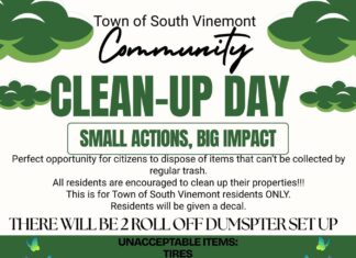 South Vinemont Community Clean-Up Day set for June 11-13
