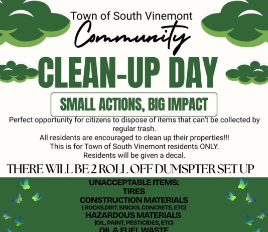 South Vinemont Community Clean-Up Day set for June 11-13