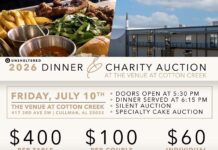 Unsheltered Dinner & Charity Auction set for July 10 at Cotton Creek
