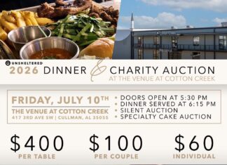 Unsheltered Dinner & Charity Auction set for July 10 at Cotton Creek