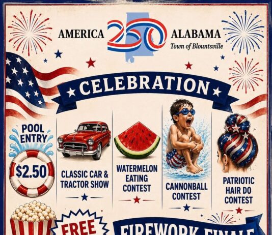 Blountsville to celebrate America 250 with July 3 community event