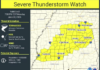 Severe Storm Watch For Northern And Parts Of Central Alabama