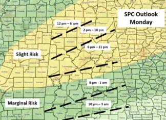 Severe Storms Possible this Afternoon into Early Tuesday